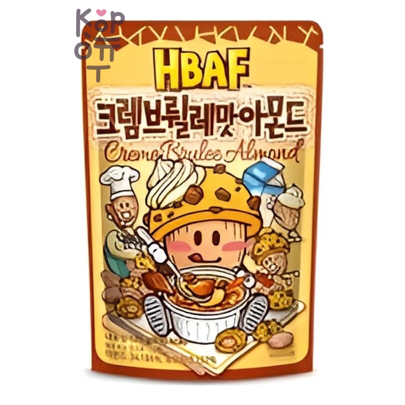HBAF Creme Brulee Almond - Миндаль со вкусом крем-брюле, 120 г