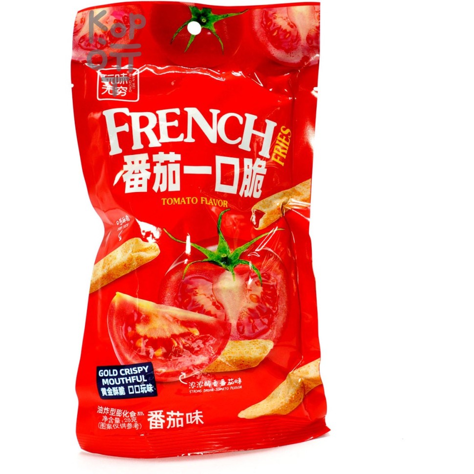 Чипсы Gold Crispy Moutheful French Fries - Французский картофель фри с томатным вкусом, 28гр.