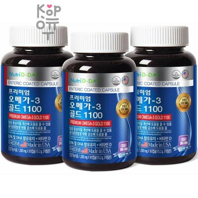 Nutri D-Day Omega 3 Gold 1100 - Добавки Омега3, 1020мг.*90капс.