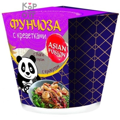 Asian Fusion Фунчоза с креветками и соусом унаги с кунжутом, 67 г