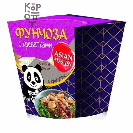 Asian Fusion Фунчоза с креветками и соусом унаги с кунжутом, 67 г