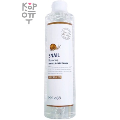 Meloso Snail Balancing Toner - Восстанавливающий тонер с муцином улитки, 300мл.  