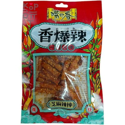 Снэк пшеничный Maojinsong Foods острый со вкусом кунжута, пряный и острый, 70гр.