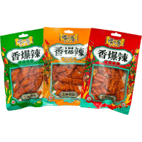 Снэк пшеничный Maojinsong Foods острый со вкусом кунжута, пряный и острый, 70гр.