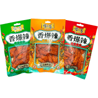 Снэк пшеничный Maojinsong Foods острый со вкусом кунжута, пряный и острый, 70гр.