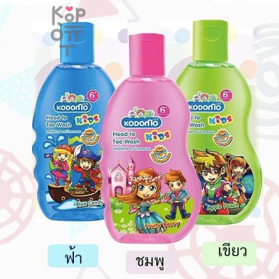 LION Kodomo Organiku - Детское средство для душа и мытья волос, От макушки до пяточек, 400 мл