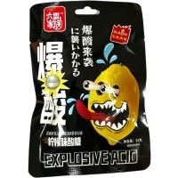 Кислая карамель Explosive Acid Sour Candy - Взрывоопасно кислый Лимон со вкусом Лимона