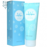 Enough W Collagen Pure Shining Foam Cleansing - Очищающая пенка с Морским Коллагеном, 100мл.