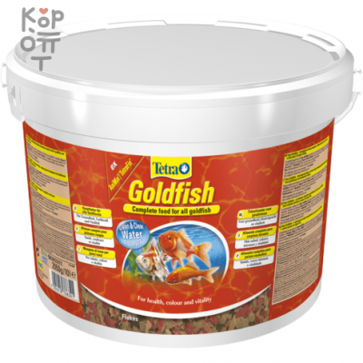 TetraGoldfish корм в хлопьях для всех видов золотых рыбок 10 л (ведро)