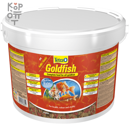 TetraGoldfish корм в хлопьях для всех видов золотых рыбок 10 л (ведро)