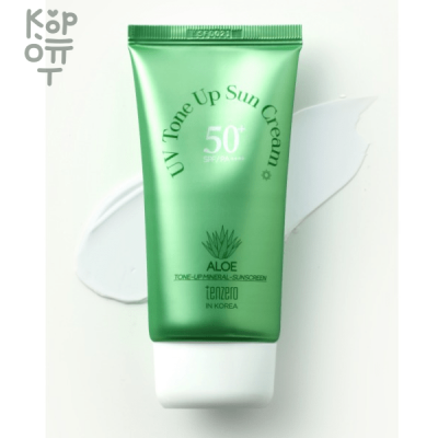 Tenzero Aloe UV Tone-Up Sun Cream - Крем солнцезащитный с экстрактом Алоэ 70мл.