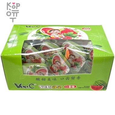 Драже Vee C - Холодок с витамином С и вкусом Арбуза &mdash; Корейские товары для всей семьи(КорОпт)