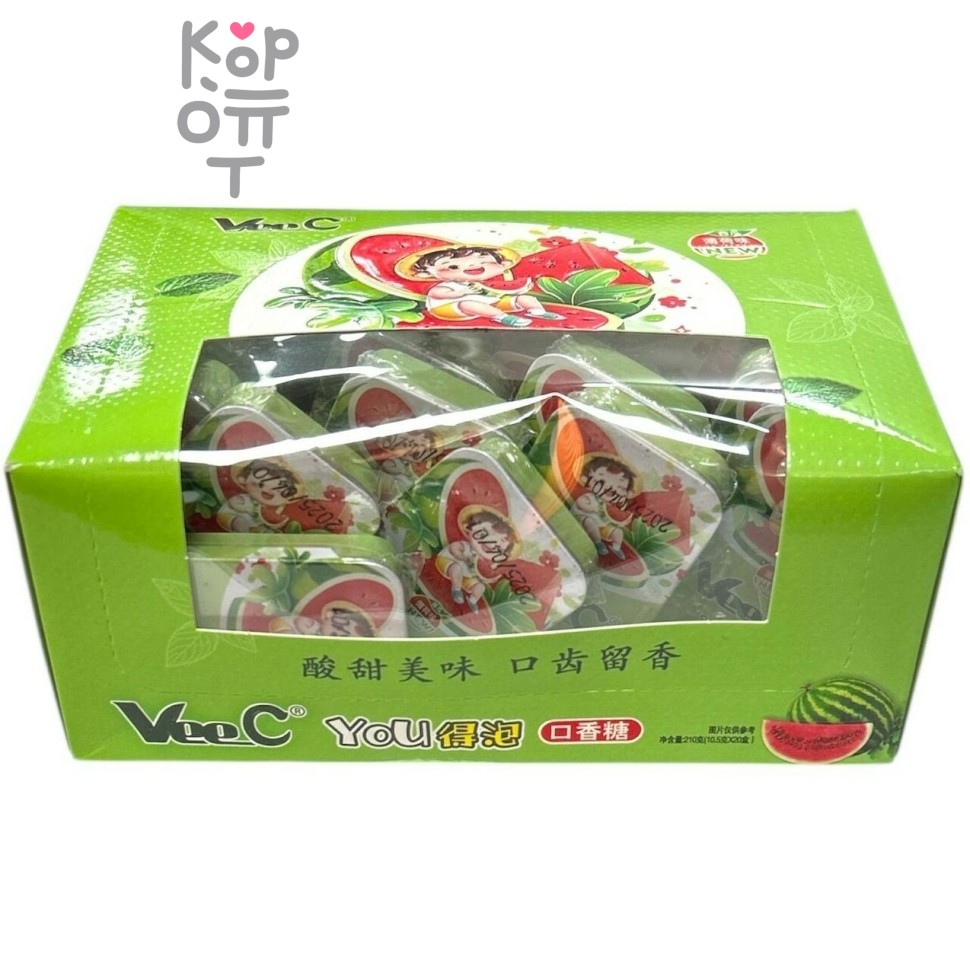 Драже Vee C - Холодок с витамином С и вкусом Арбуза