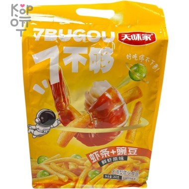 Чипсы в Гигантской упаковке Space - Знакомство с Азией, Астронавты на орбите с чипсами со вкусом жаренных креветок, 260гр. — Корейские товары для всей семьи(КорОпт)