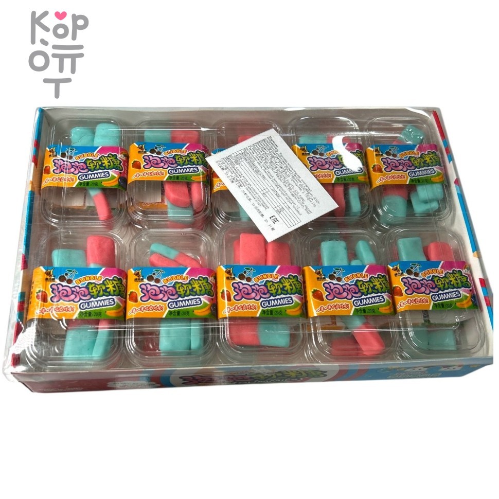 Мармелад Buble Gummies Облачное настроение со вкусом напитков, купить с доставкой на дом фото 1 — Корейские товары для всей семьи(КорОпт)