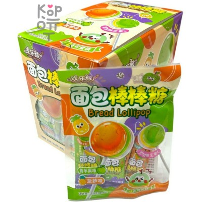 Карамель леденцовая Happy Monkey Candy со вкусом спелых фруктов, Яблоко и Ананас