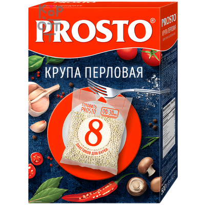 Prosto - Крупа перловая в варочных пакетах 500 г