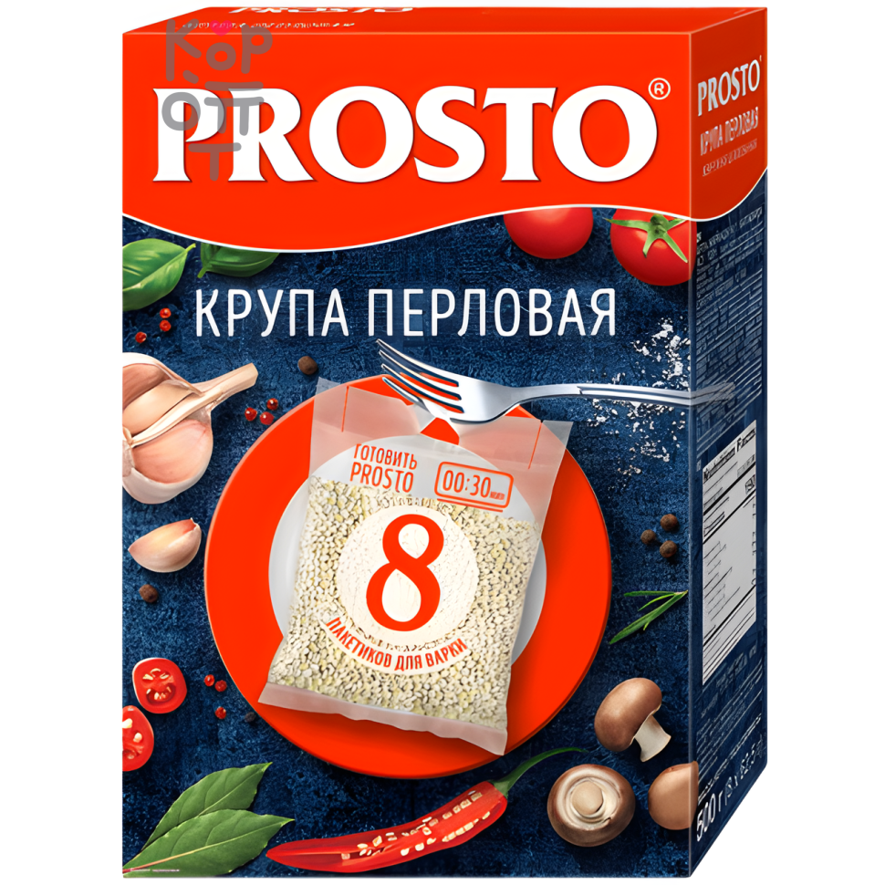 Prosto - Крупа перловая в варочных пакетах 500гр.