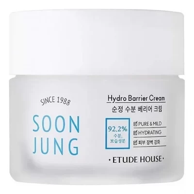 Etude Soon Jung Hydro Barrier Cream - Увлажняющий крем для интенсивной защиты и снятия раздражения кожи лица 75 мл