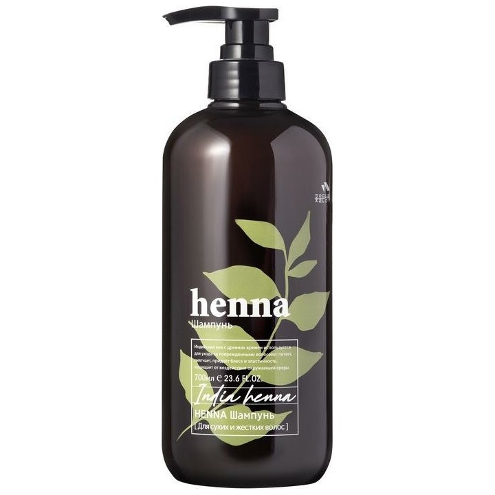 Ecopure Henna Hair Shampoo — Шампунь для волос с хной, 700 миллилитров, 700 г