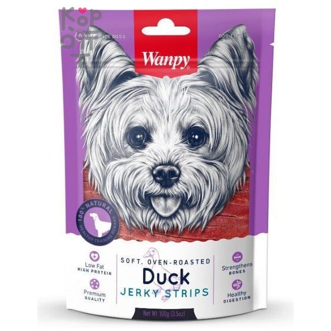 Wanpy Dog утиная соломка 100гр.