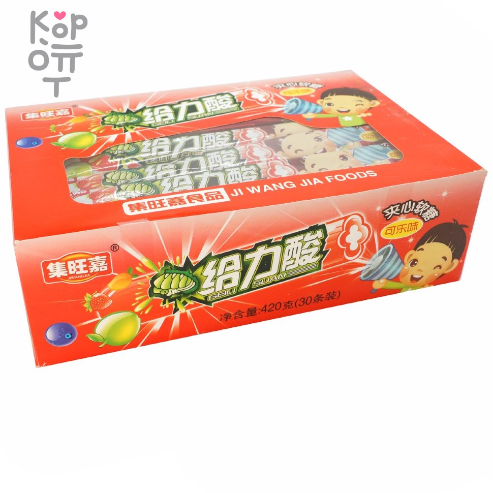 Жевательные конфеты JiWangJia Candy Сэндвич со вкусом Клубники, купить с доставкой на дом фото 1 &mdash; Корейские товары для всей семьи(КорОпт)