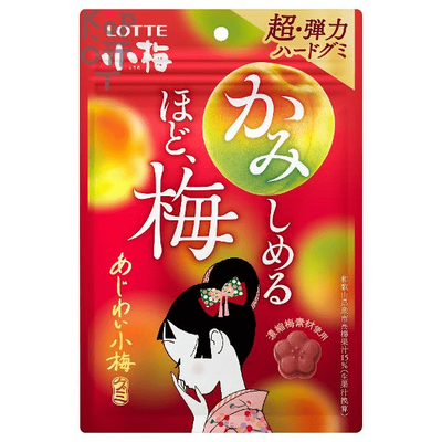 Lotte Koume Конфета жевательная (Мармелад Адживай Коуме) со вкусом Сливы, 30гр.