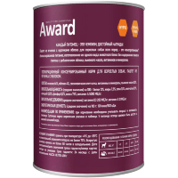 AWARD Влажный корм Паштет для взрослых собак 400гр. 