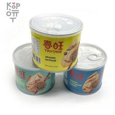 TryOne - Арахис со специями и топпингом, 120гр. &mdash; Корейские товары для всей семьи(КорОпт)