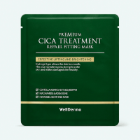 WellDerma Premium Cica Treatment Repair Fitting Mask - Увлажняющая маска для лица с лифтинг-эффектом 25мл.