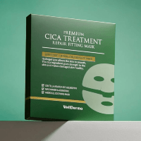 WellDerma Premium Cica Treatment Repair Fitting Mask - Увлажняющая маска для лица с лифтинг-эффектом 25мл.