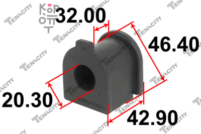 Наконечник рулевой CET-116R 45046-49095 CALDINA AZT24#, ST246, ZZT241 / RAV-4 2# CTR