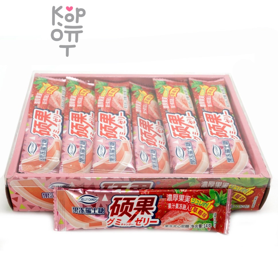 Тянучка Jelly Candy Сэндвич с желе и вкусом Клубники