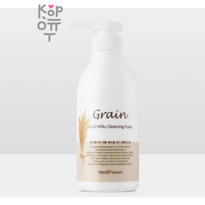 Medi Flower Grain Facial Milky Cleansing Foam - Молочная пенка для лица 500мл. 