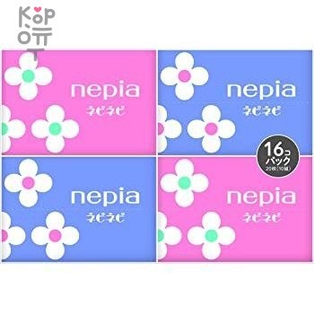 NEPIA nepi nepi Бумажные двухслойные носовые платки 10шт., упаковка 16 шт. &mdash; Корейские товары для всей семьи(КорОпт)