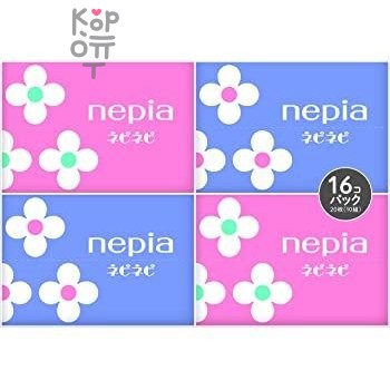 NEPIA nepi nepi Бумажные двухслойные носовые платки 10шт., упаковка 16 шт.
