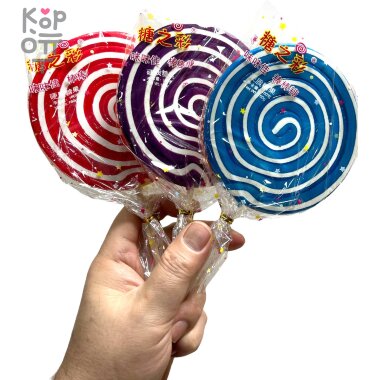 Карамель на палочке, Радужная, два вкуса 160гр. — Корейские товары для всей семьи(КорОпт)