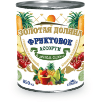 Золотая Долина - Фруктовое ассорти в легком сиропе 