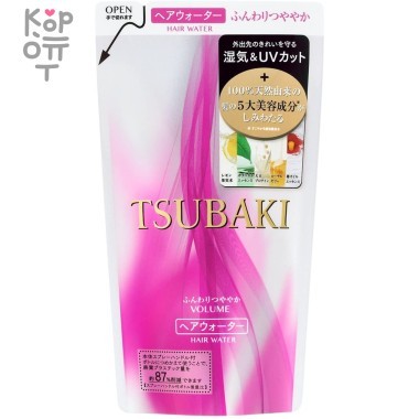 SHISEIDO TSUBAKI VOLUME Спрей для придания объема волосам с маслом камелии и защитой от термического воздействия, 220мл. — Корейские товары для всей семьи(КорОпт)