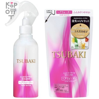 SHISEIDO TSUBAKI VOLUME Спрей для придания объема волосам с маслом камелии и защитой от термического воздействия, 220мл. &mdash; Корейские товары для всей семьи(КорОпт)