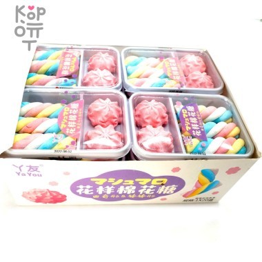 Маршмеллоу YaYou Необычные батончики и печенье из зефира со вкусом клубники &mdash; Корейские товары для всей семьи(КорОпт)