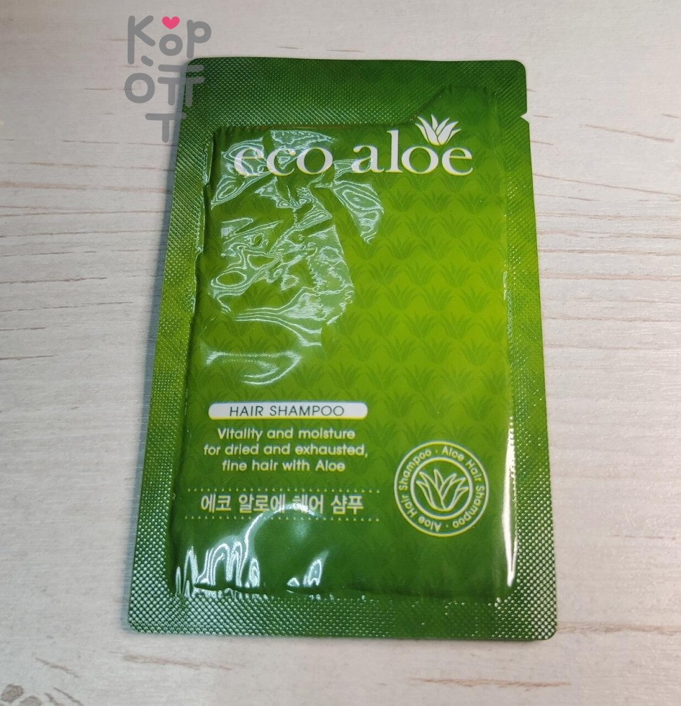 Шампунь, для волос Эко Алоэ САШЕ/Eco Aloe Hair Shampoo Pouch, ROSEE