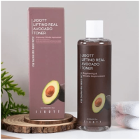 Jigott Lifting Real Avocado Toner - Антивозрастной тонер с экстрактом авокадо 300мл.