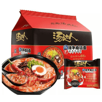 Лапша быстрого приготовления Uni-Tang Korean spicy beef noodle soup, суп с лапшой из говядины по-корейски, 125гр.