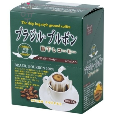 Seiko Coffee Brazil Bourbon - Кофе молотый Бразильский Бурбон дрип-бэг 7шт.*10гр. в упаковке. 